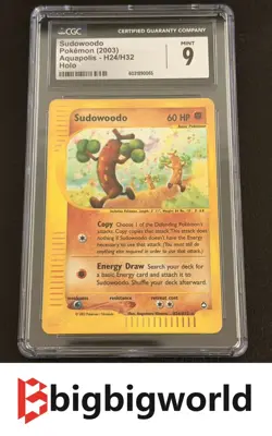 Pokemon TCG Sudowoodo Aquapolis Holo Rare #H24/H32 CGC 9 Mint - Image 1