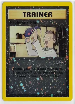 POKEMON WOTC Best of Game NM UNcom REVERSE HOLO Trainer PROMO #3 PROFESSOR ELM - Image 1