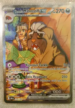 2025 Pokemon TCG Arven's Mabosstiff ex 235/182 Sv10: Destined Rivals SIR NM+/M - Image 2