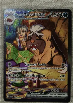 2025 Pokemon TCG Arven's Mabosstiff ex 235/182 Sv10: Destined Rivals SIR NM+/M - Image 3