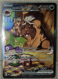 2025 Pokemon TCG Arven's Mabosstiff ex 235/182 Sv10: Destined Rivals SIR NM+/M - Image 5