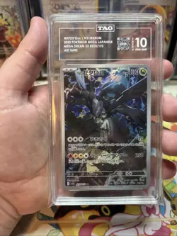 Pokemon N's Zekrom 210/193 Mega Dream EX Japanese Art Rare TAG 10 Gem Mint - Image 1