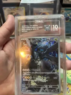 Pokemon N's Zekrom 210/193 Mega Dream EX Japanese Art Rare TAG 10 Gem Mint - Image 3