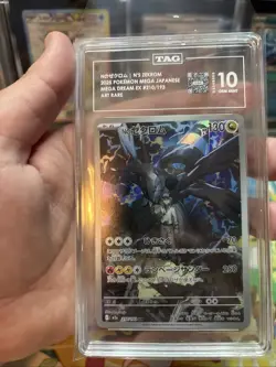 Pokemon N's Zekrom 210/193 Mega Dream EX Japanese Art Rare TAG 10 Gem Mint - Image 4