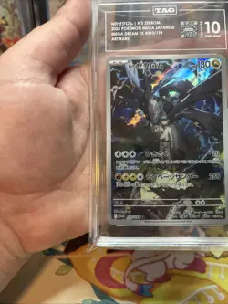 Pokemon N's Zekrom 210/193 Mega Dream EX Japanese Art Rare TAG 10 Gem Mint - Image 5