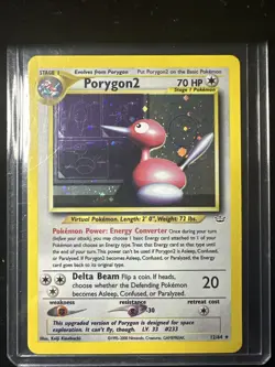 Porygon2 12/64 Neo Revelation Holo 1995-2000 Vintage Rare Pokemon TCG Card LP! - Image 1