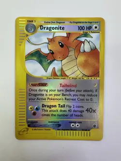 Dragonite Reverse Holo 9/165 Expedition Pokemon Card 2002 NM - Image 1