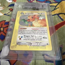 2002 POKEMON EXPEDITION HOLO RARE #9/165 DRAGONITE BGS 9 Mint Super clean - Image 2