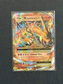 Pokemon Evolutions Holo Card Mega M Charizard Y EX 13/108 XY 2016 NM Condition - Image 1