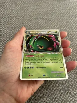 Meganium (Prime) Holo Rare Promo HGSS08 Black Star Pokemon TCG - Image 3