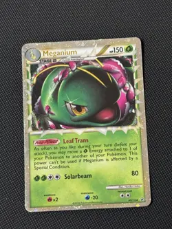 Pokemon TCG Meganium HGSS08 Promo Holo Rare 2010 HeartGold SoulSilver MP - Image 1