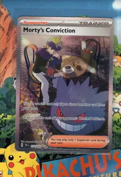 Pokemon TCG Morty's Conviction 211/162 SV05: Temporal Forces Holo NM/M - Image 1