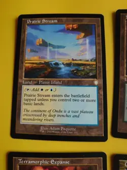Prairie Stream,Shadowblood Ridge,Terramorphic Expanse,Chrome Courier MTG 4 Card - Image 4