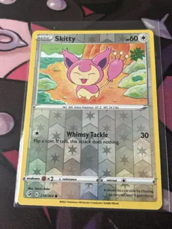 Pokemon card FUSION STRIKE Reverse Holo SKITTY (210/264) Mint/NM - Image 1