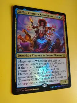 Zaffai, Thunder conductor x2 C21 004 and 331 1 is foil. MTG Card.Mythic Shaman - Image 3