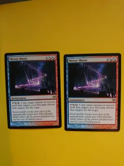 MTG Card. Mirror Sheen x2 Eventide Rare Enchantment 2 cards - Image 1