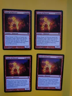 MTG Card. Tyrant of Discord. playset. Avacyn Restored rare elemental - Image 1