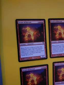 MTG Card. Tyrant of Discord. playset. Avacyn Restored rare elemental - Image 4