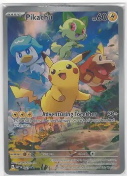 Pokemon Pikachu TCG Scarlet Violet SVP 027 Sealed Black Star Promo English Card - Image 1