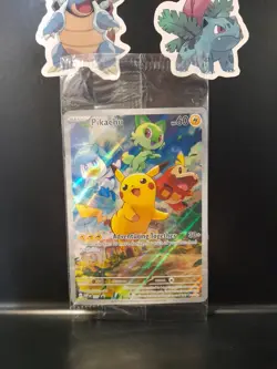 Pikachu SVP 027 Black Star Promo Scarlet and Violet Card NEW/SEALED Pokemon TCG - Image 1