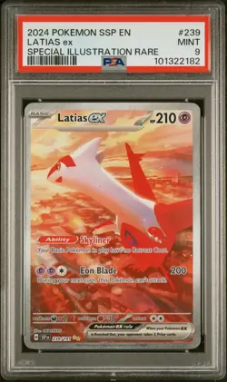 MINT PSA 9 Latias ex Special Illustration Rare 239/191 | Surging Sparks Pokemon - Image 1