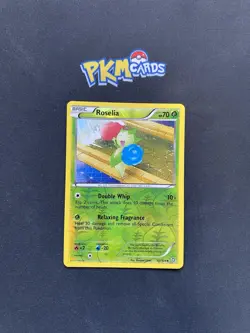 Pokemon TCG Roselia Dragons Exalted 12/124 Reverse Holo LP. - Image 1