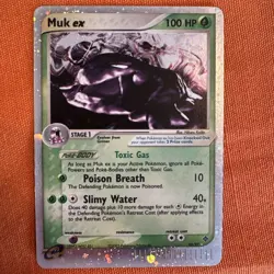 Pokemon TCG Muk EX Dragon Holo Card 96/97 EX Dragon Rare MP-LP - Image 1