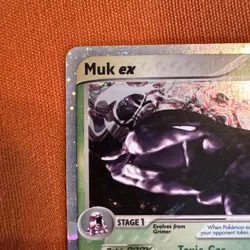 Pokemon TCG Muk EX Dragon Holo Card 96/97 EX Dragon Rare MP-LP - Image 3