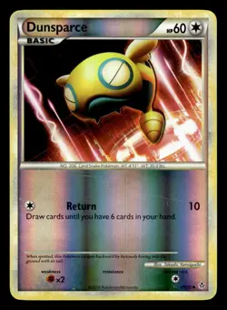 Dunsparce 29/95 Reverse Holo HGSS Unleashed Pokemon Card - Image 1