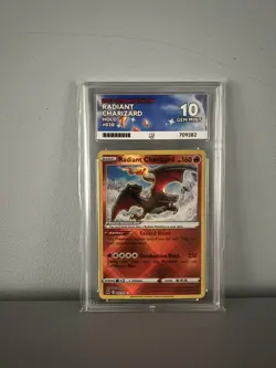 Pokemon TCG Radiant Charizard Crown Zenith Holo Card 020/159 Ace 10 Gem Mint - Image 1