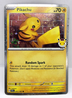 Pikachu Stamped 2026 Pokemon Day 30th Anniversary Pokemon TCG Promo Card 051/162 - Image 1