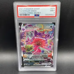Pokemon Gengar VMAX Fusion Strike Secret Rare Full Alt Art #271 PSA 9 Mint - Image 1
