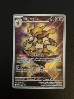 Pokemon TCG Alakazam MEP 009 Mega Evolutions Promo Holo English - Image 1