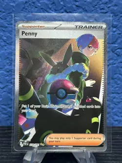 Penny - 239/091 - Pokemon Paldean Fates Special Illustration Rare Card NM - Image 1