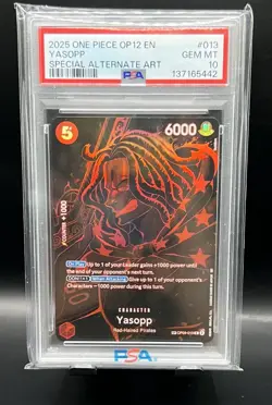 Yasopp SP OP09-013 One Piece OP12 Legacy Of The Master PSA 10 - Image 1