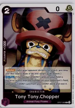 One piece TCG Tony Tony Chopper OP07-066 Trading Card TCG - Image 1