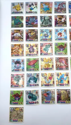 Pokemon Amada Seal Carddas Meiji Sticker vintage Lot 150 Card Rare Holo Pikachu - Image 4
