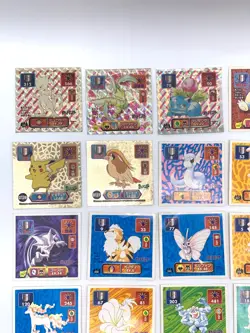 Pokemon Amada Seal Carddas Meiji Sticker vintage Lot 150 Card Holo Rare Set Mix - Image 3