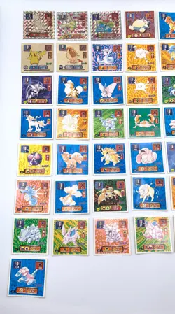 Pokemon Amada Seal Carddas Meiji Sticker vintage Lot 150 Card Holo Rare Set Mix - Image 4