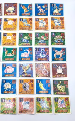 Pokemon Amada Seal Carddas Meiji Sticker vintage Lot 150 Card Holo Rare Set Mix - Image 5