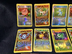 Lot of 17 Rare Vintage 90s Japanese Pokemon Card Holo Stickers Prism Vending - Image 2