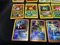 Lot of 17 Rare Vintage 90s Japanese Pokemon Card Holo Stickers Prism Vending - Image 5
