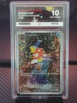 Pokemon Magikarp TCG Paldea Evolved IR Ace 10 Gem Mint Card 203/193 - Image 1