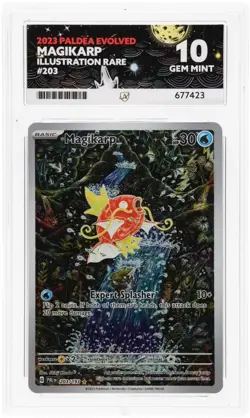 Pokemon Magikarp TCG Paldea Evolved IR Ace 10 Gem Mint Card 203/193 - Image 3