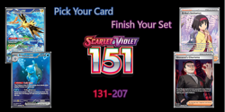 Pokemon TCG - Scarlet & Violet 151 - Finish Your Set - C/UC/R/EX/IR/SIR 131-207 - Image 1