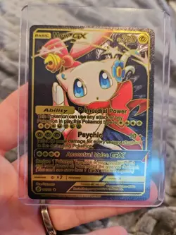 Mew GX Black Foil Fan Art Vinyl Collector Pokemon Card 127/255 - Image 1