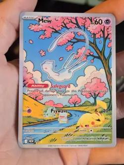 Mew (Shiny) Pokemon Novelty Card Illustration Rare *SEE DESC* - Image 1