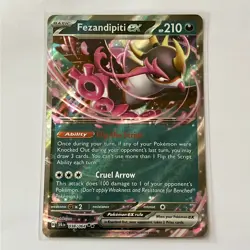 Fezandipiti ex 38/64 Ultra Rare Shrouded Fable NM Pokemon TCG Card -fezandipity - Image 1