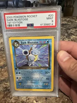 Pokemon TCG Dark Blastoise 20/82 Rare Non-Holo Card 1st Edition - Image 1