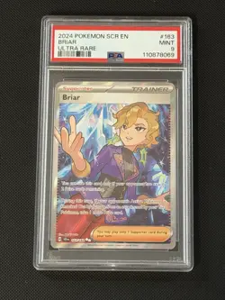 2024 Pokemon Briar Full Art 163/142 EN-SV Stellar Crown PSA 9 MINT - Image 1